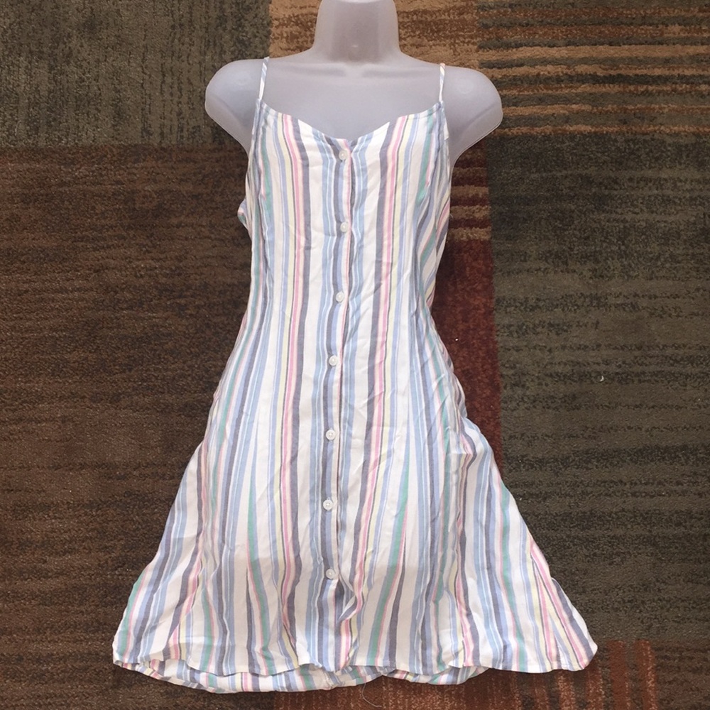 ❤️V-Neck Striped Mini Dress